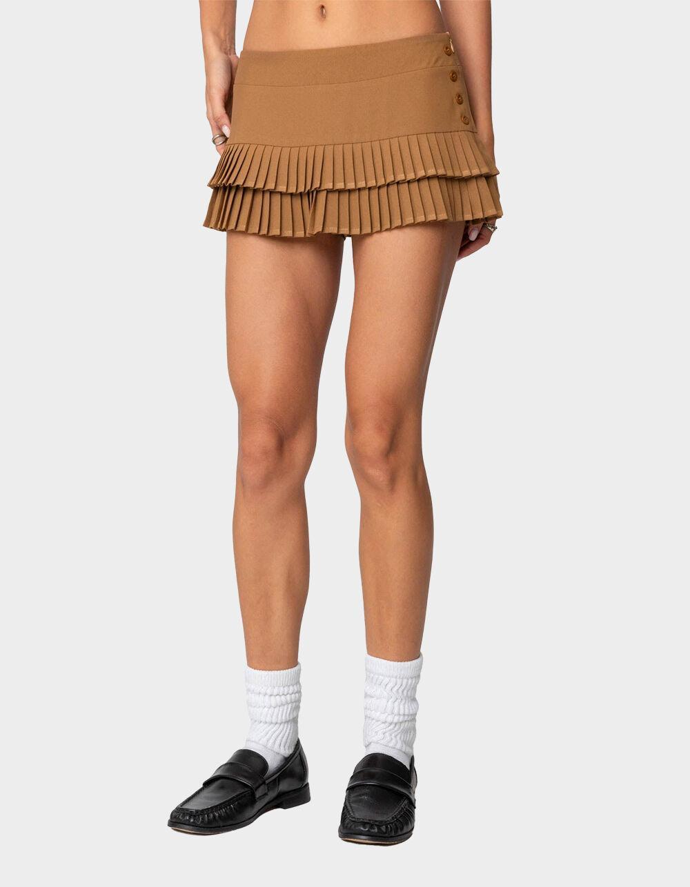 EDIKTED Double Pleated Mini Skort Product Image
