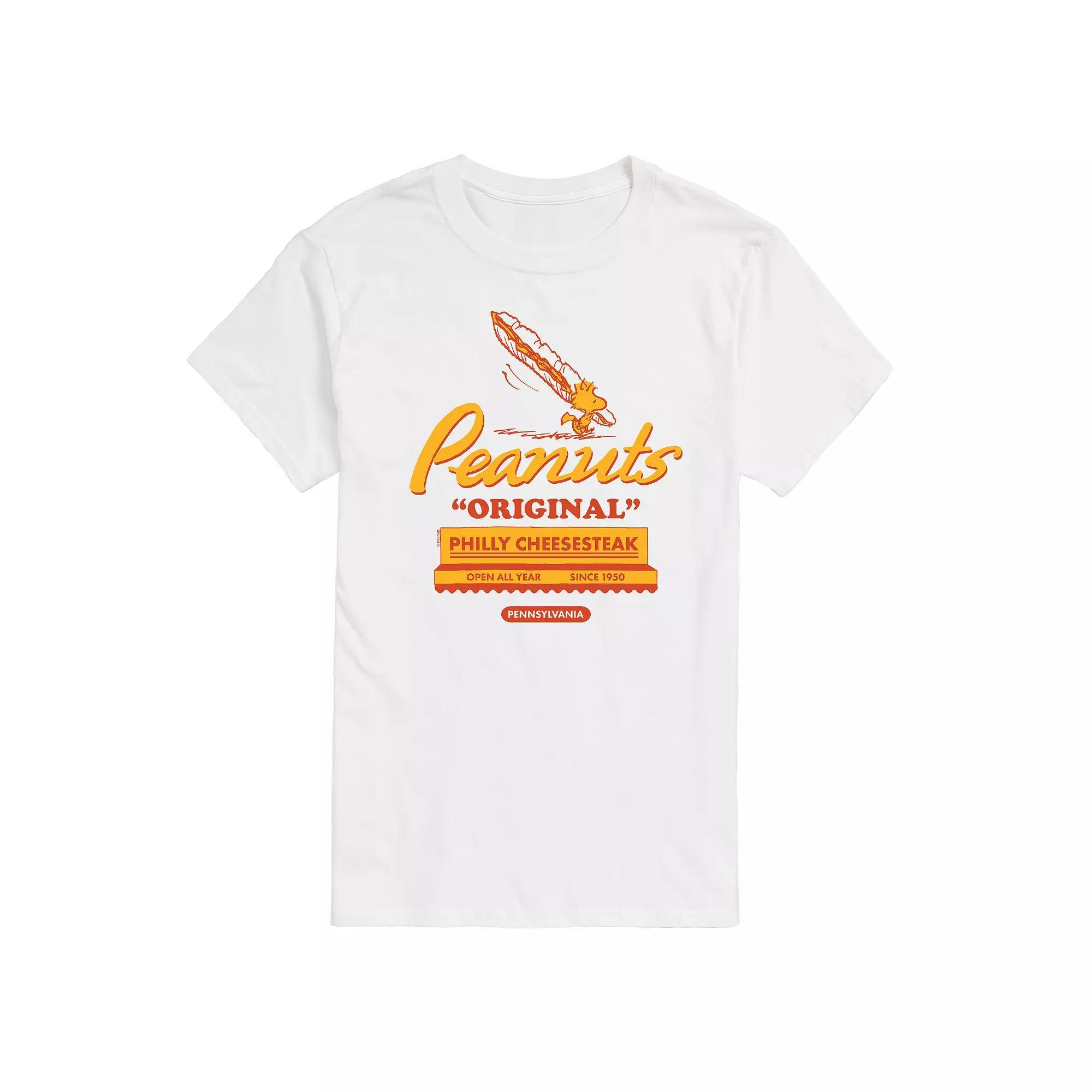 Big & Tall Peanuts Philly Cheesesteak Graphic Tee, Mens Product Image