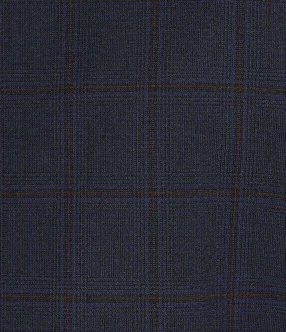 Hart Schaffner Marx New York Modern Fit Flat Front Plaid Patten 2-Piece Suit Product Image