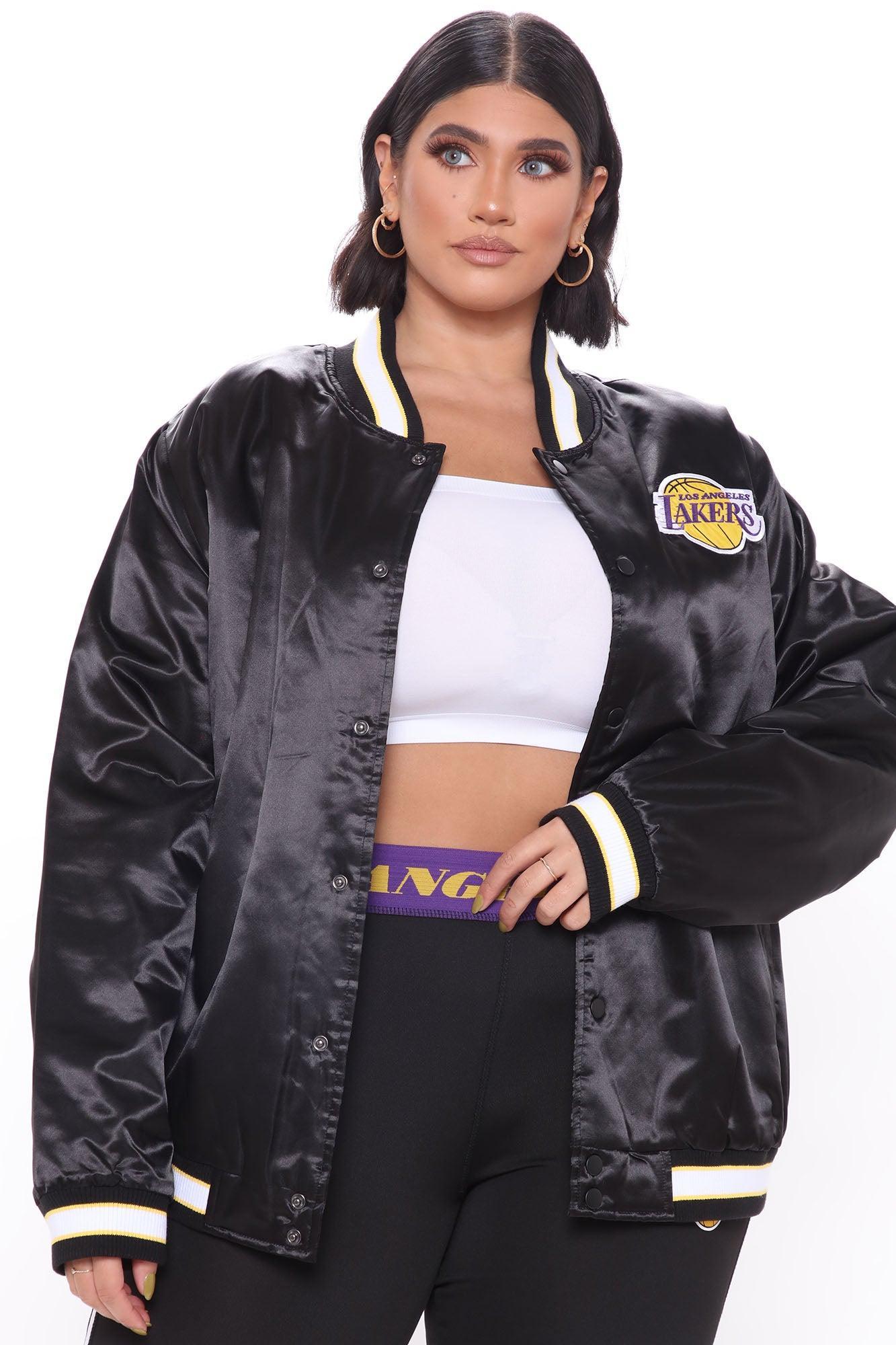 NBA Slam Dunk Lakers Bomber Jacket - Black Product Image