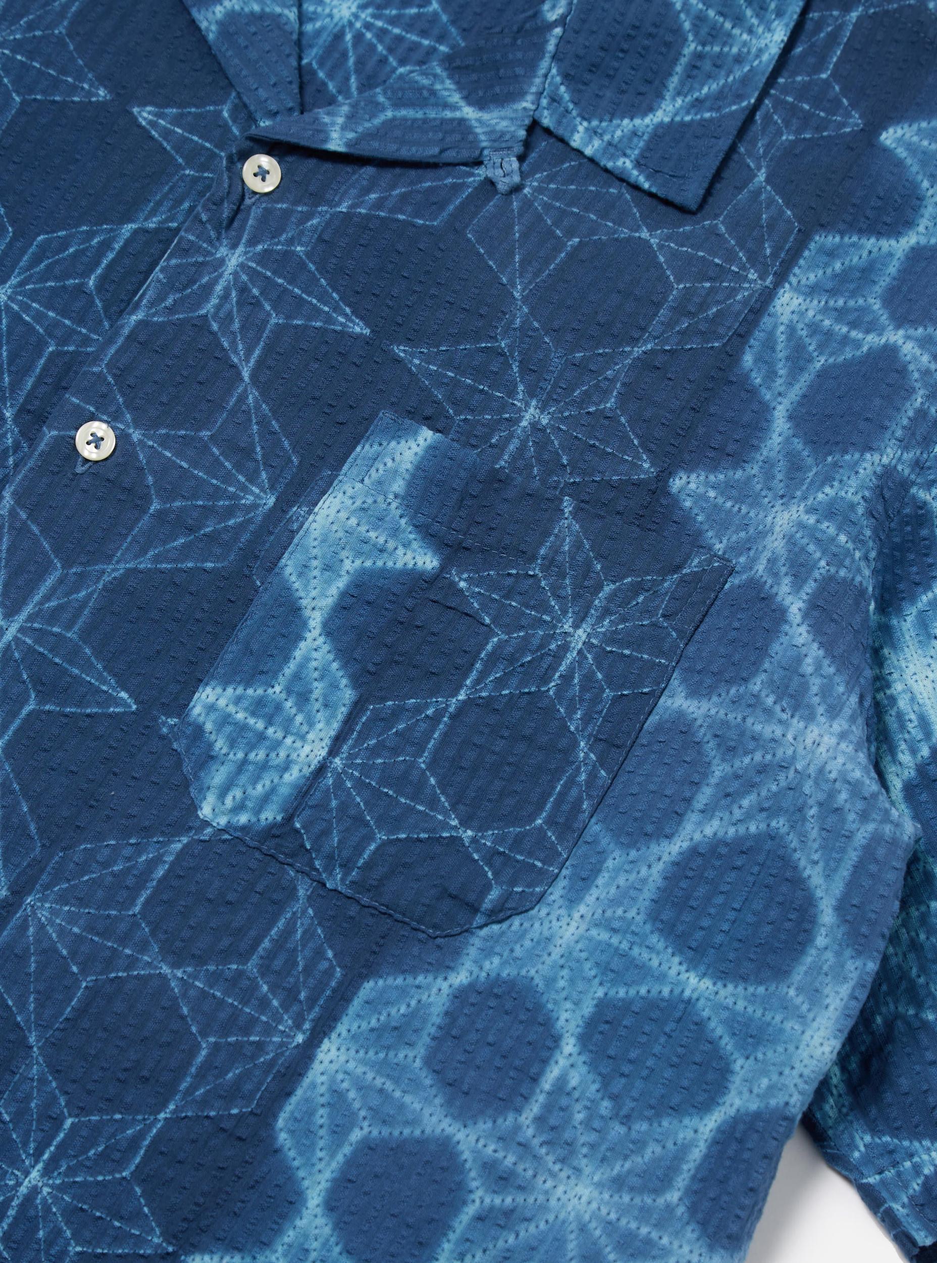 Indigo Needle Tye N Dye Road Shirt Product Image