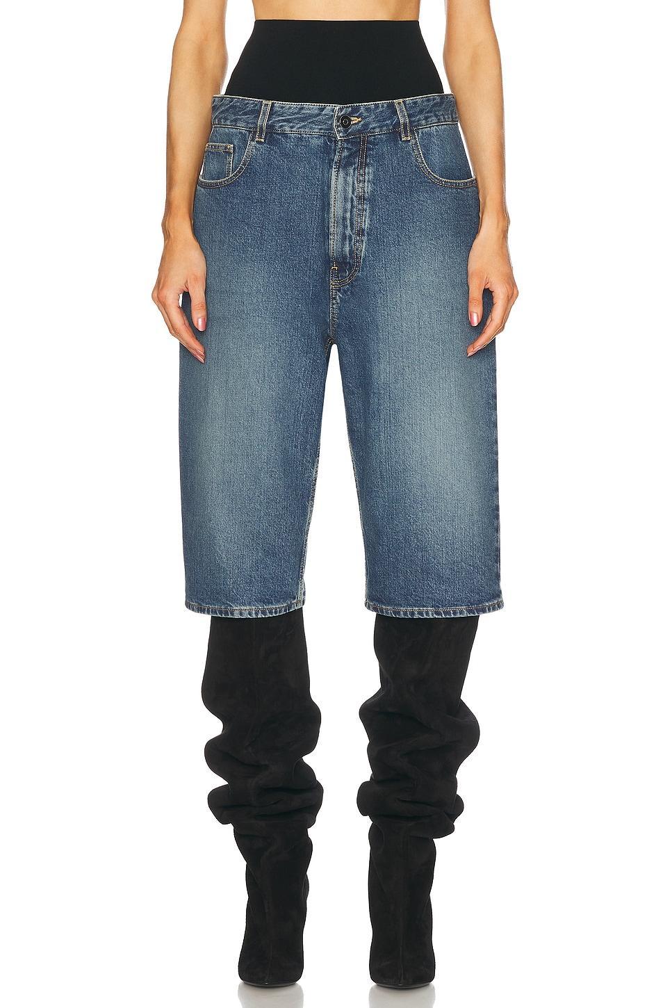 ALAÏA Alaia Women Alaia Blue Shorts Product Image