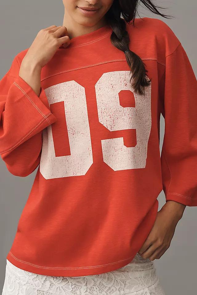 Pilcro 3/4 Sleeve Varsity Tee Product Image