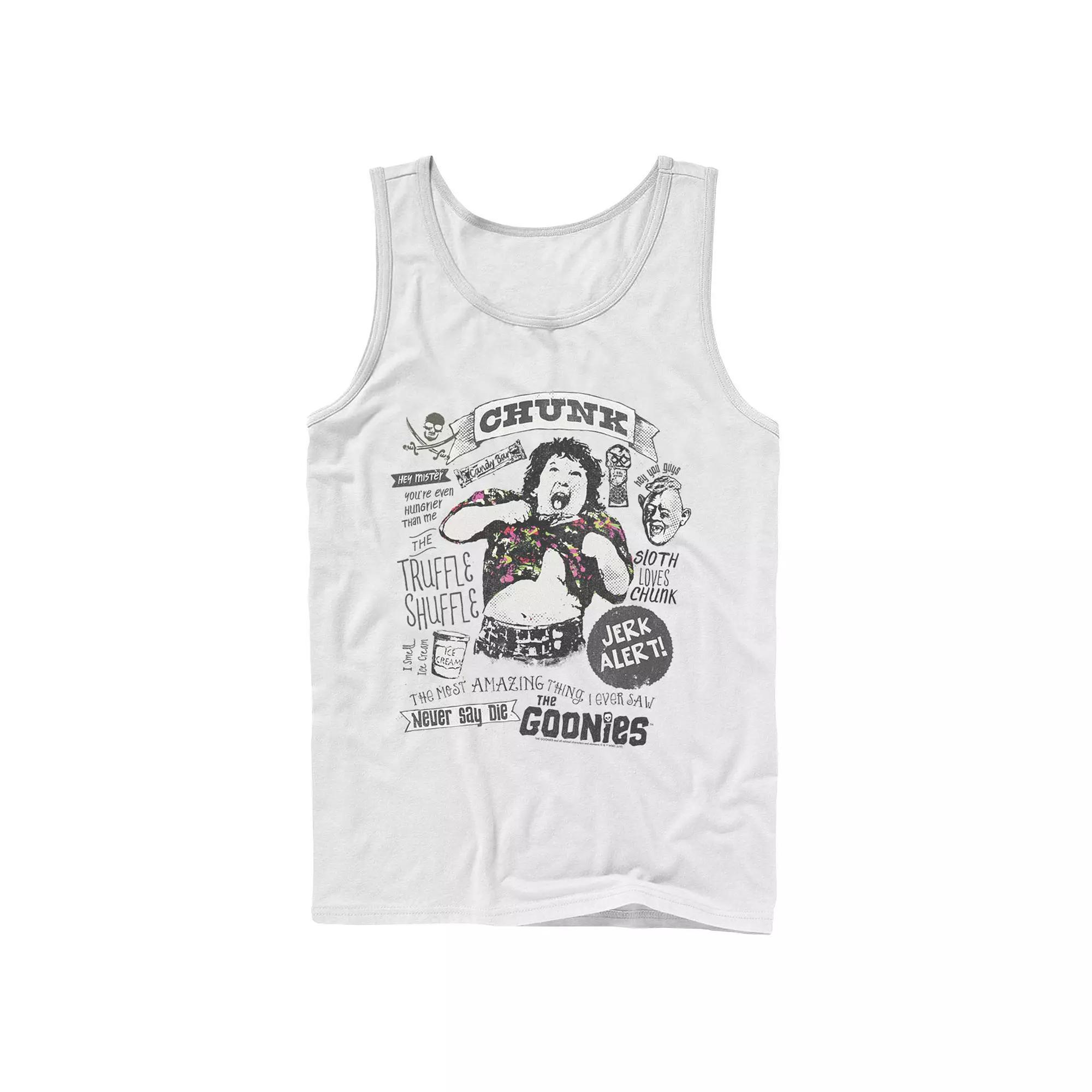 Mens The Goonies Chunk & Sloth Things Text Tank Top Product Image