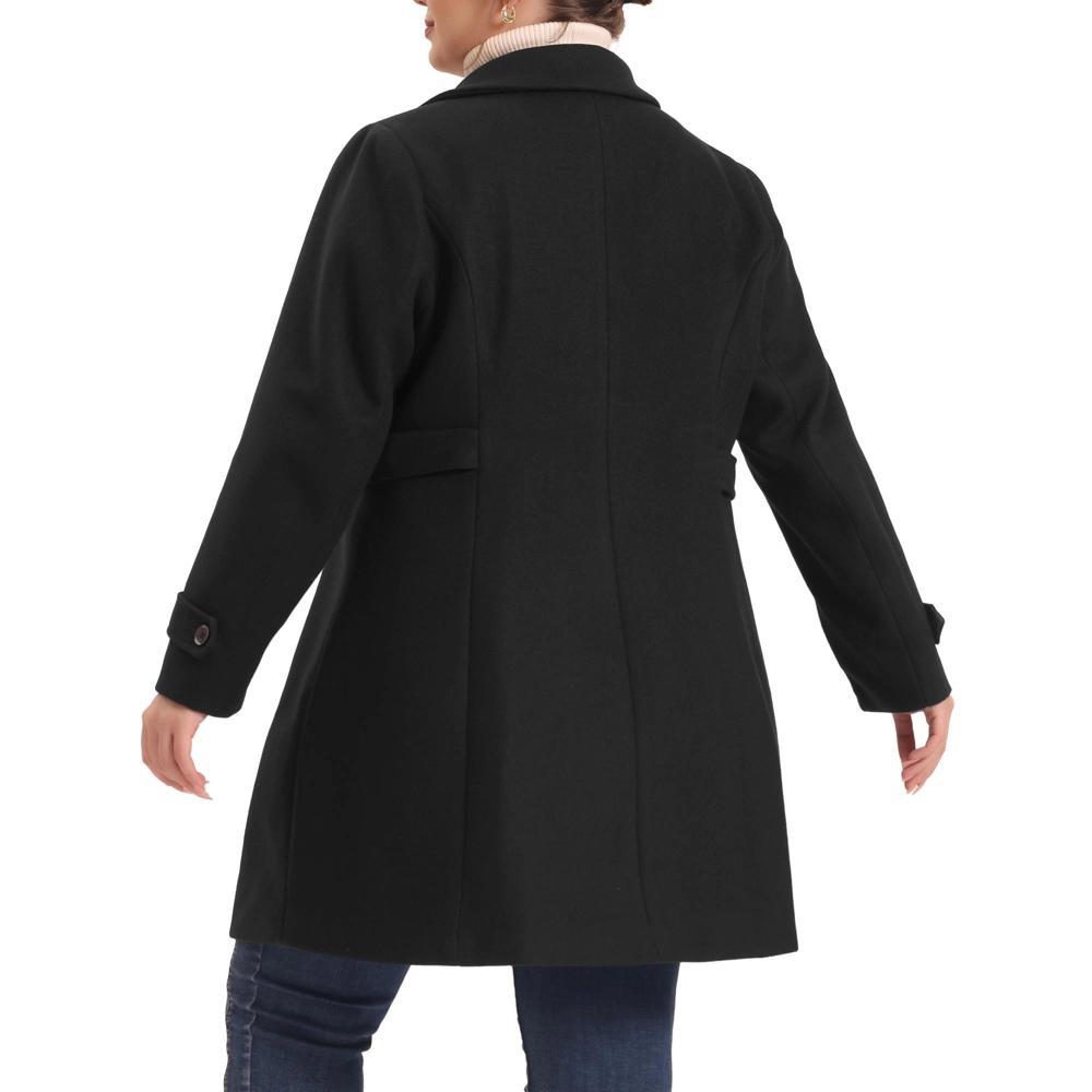 Agnes Orinda Women's Plus Size Trendy Long Sleeve Side Pockets Elegant Winter Overcoats Product Image
