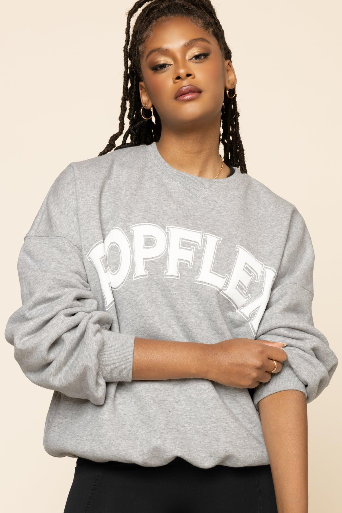 POPFLEX® Cloud Crewneck Sweater - Heather Grey Product Image
