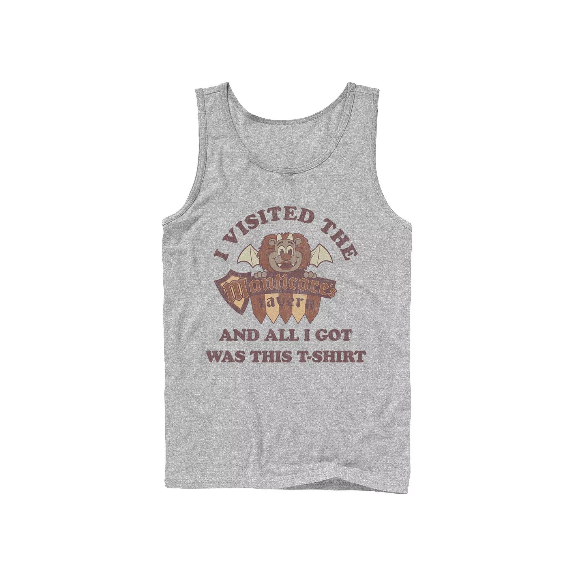 Men's Disney / Pixar Onward Manticore's Tavern Souvenir Tank Top, Size: Large, Athletic Grey Product Image