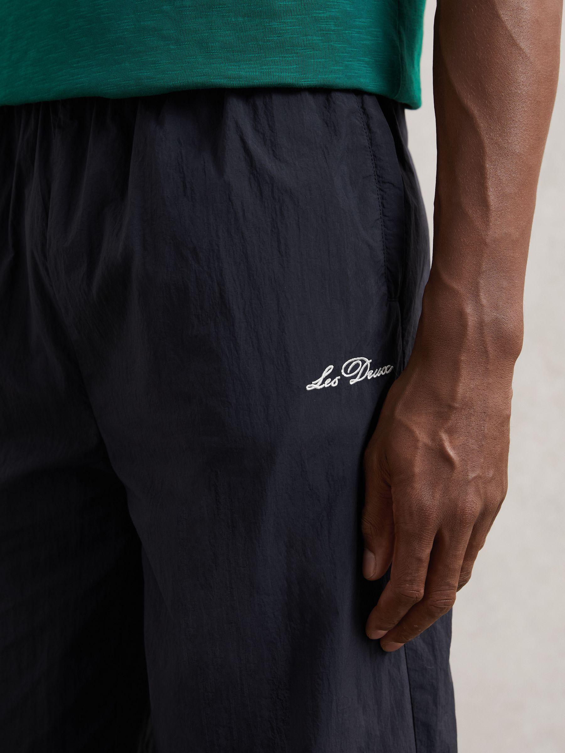 Les Deux Technical Logo Joggers in Dark Navy Product Image
