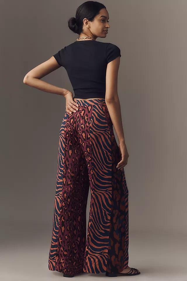 Farm Rio x Anthropologie Mixed-Print Wide-Leg Pants Product Image