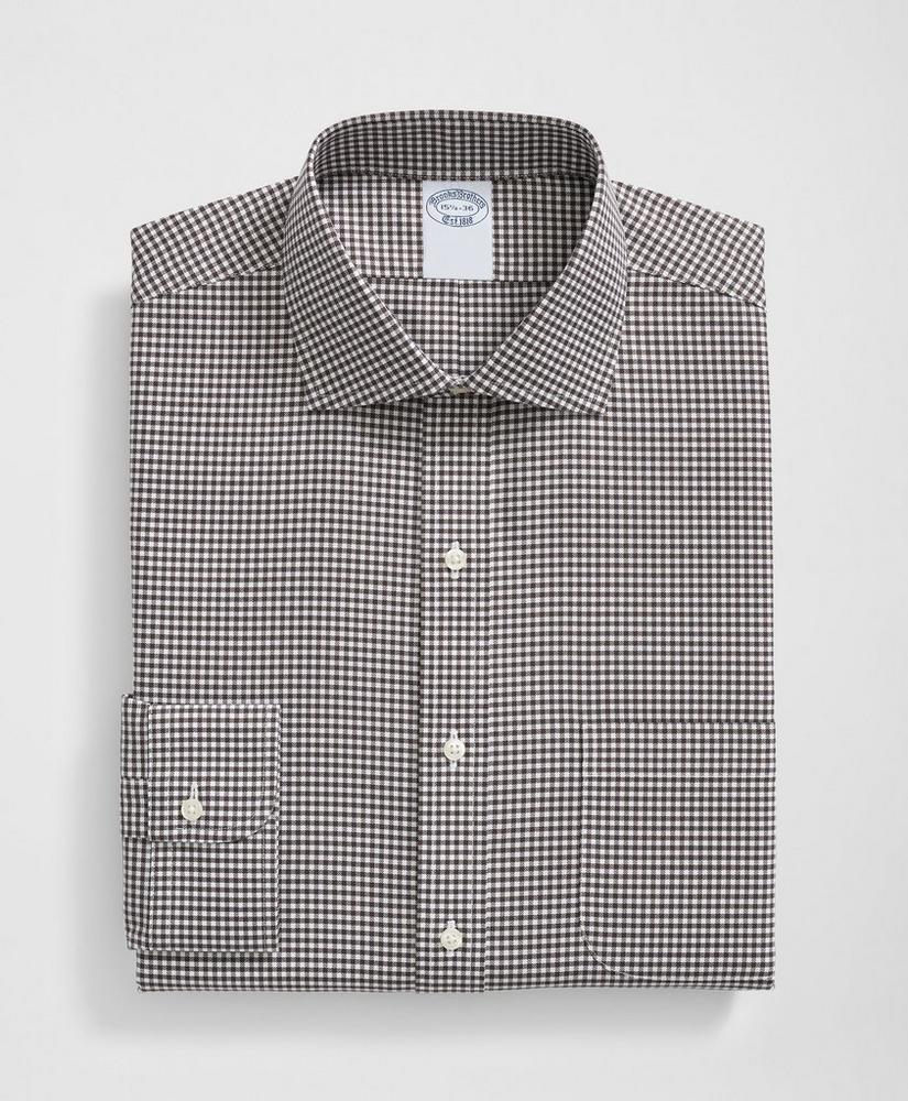 Stretch Supima® Cotton Non-Iron English Spread Collar, Gingham Dress Shirt Product Image