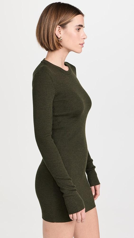 WARDROBE.NYC Ribbed Long Sleeve Dress Mini | Shopbop Product Image