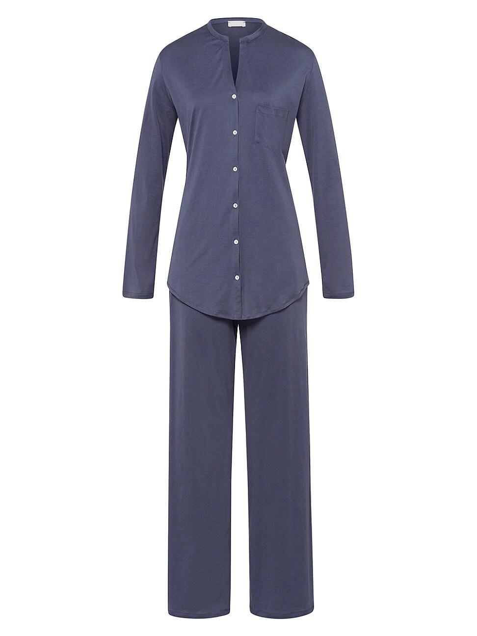 Hanro Cotton Deluxe Long Pajama Set Product Image