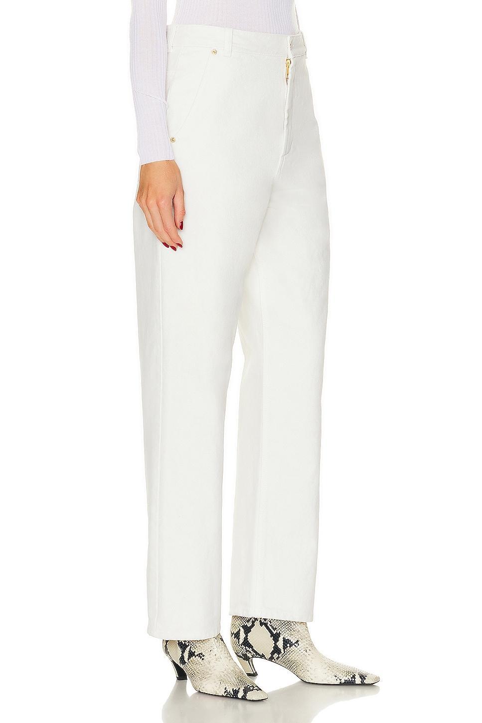 Bally Denim Straight Leg in Ivory Product Image
