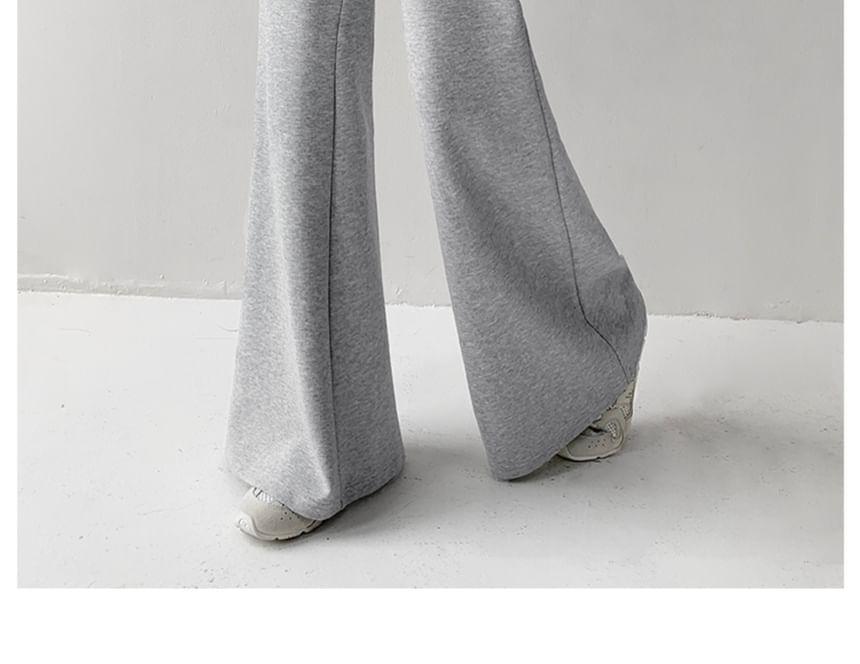 Drawstring-Waist Boot-Cut Sweatpants Product Image