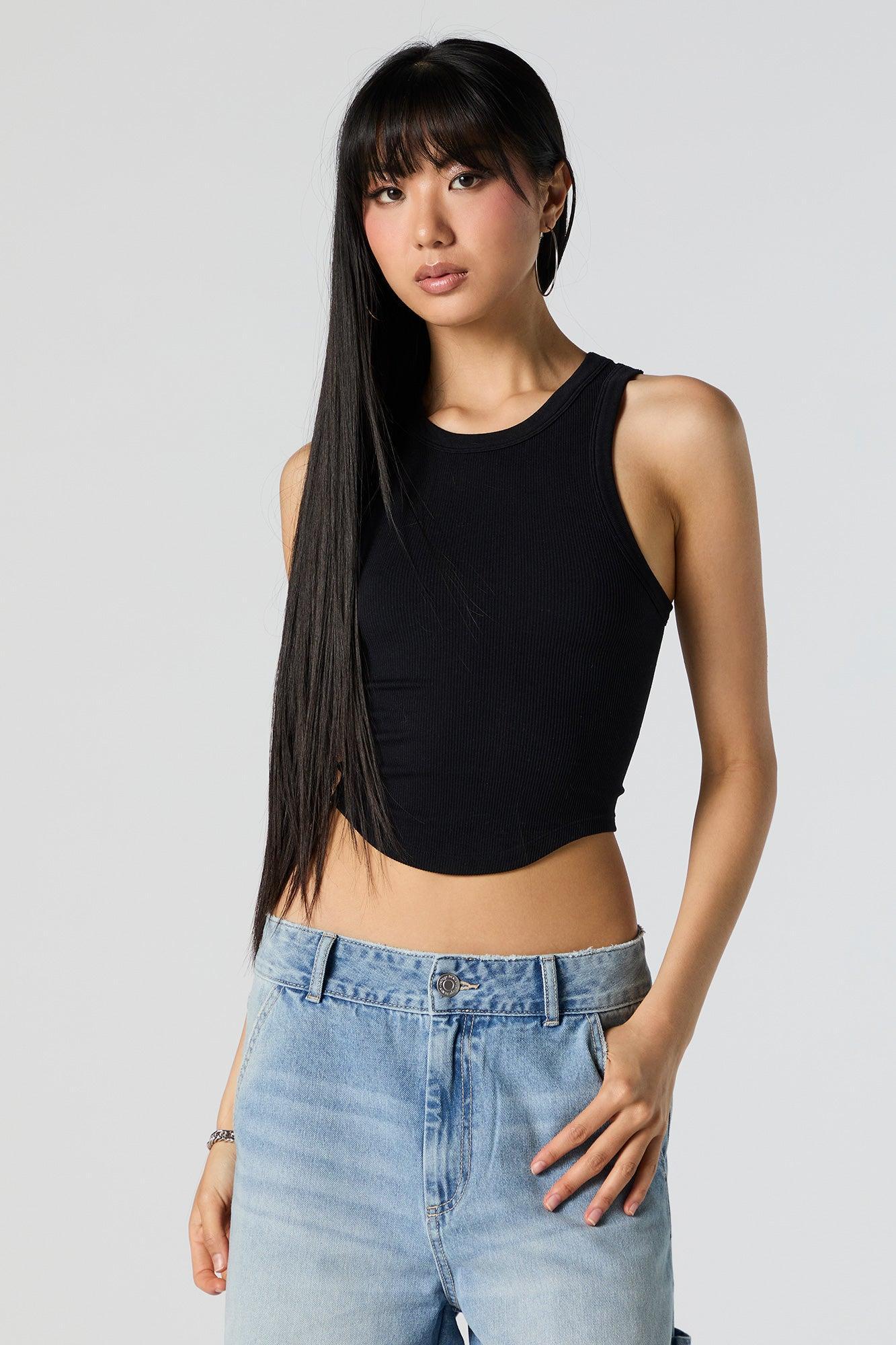 Seamless Ribbed Crop Tank Female Product Image