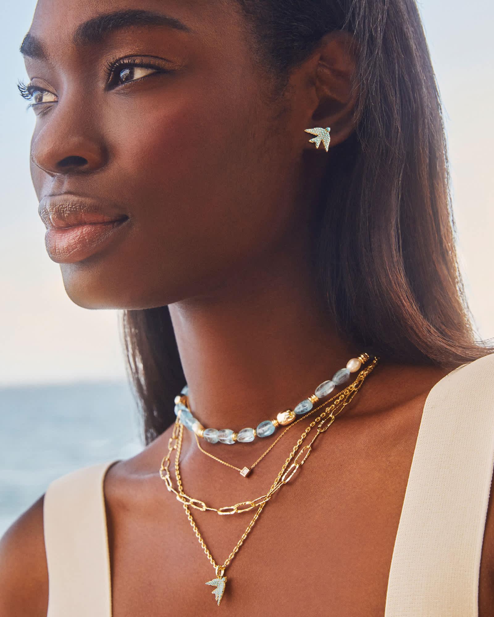 Melody Gold Beaded Strand Necklace Product Image