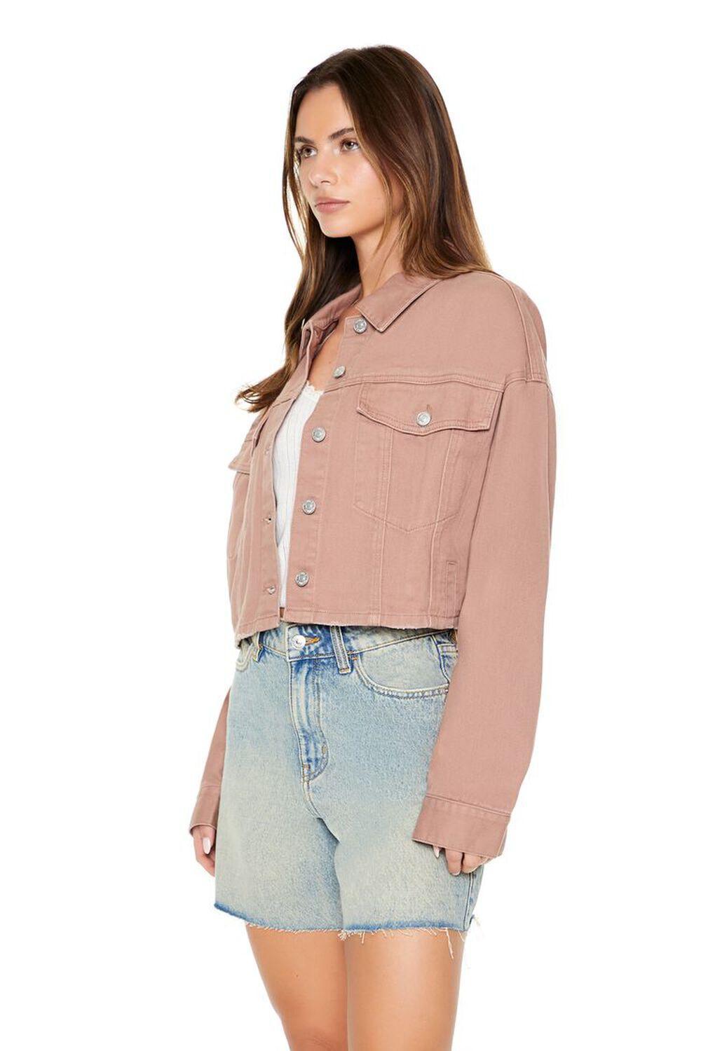 Cropped Denim Trucker Jacket | Forever 21 Product Image