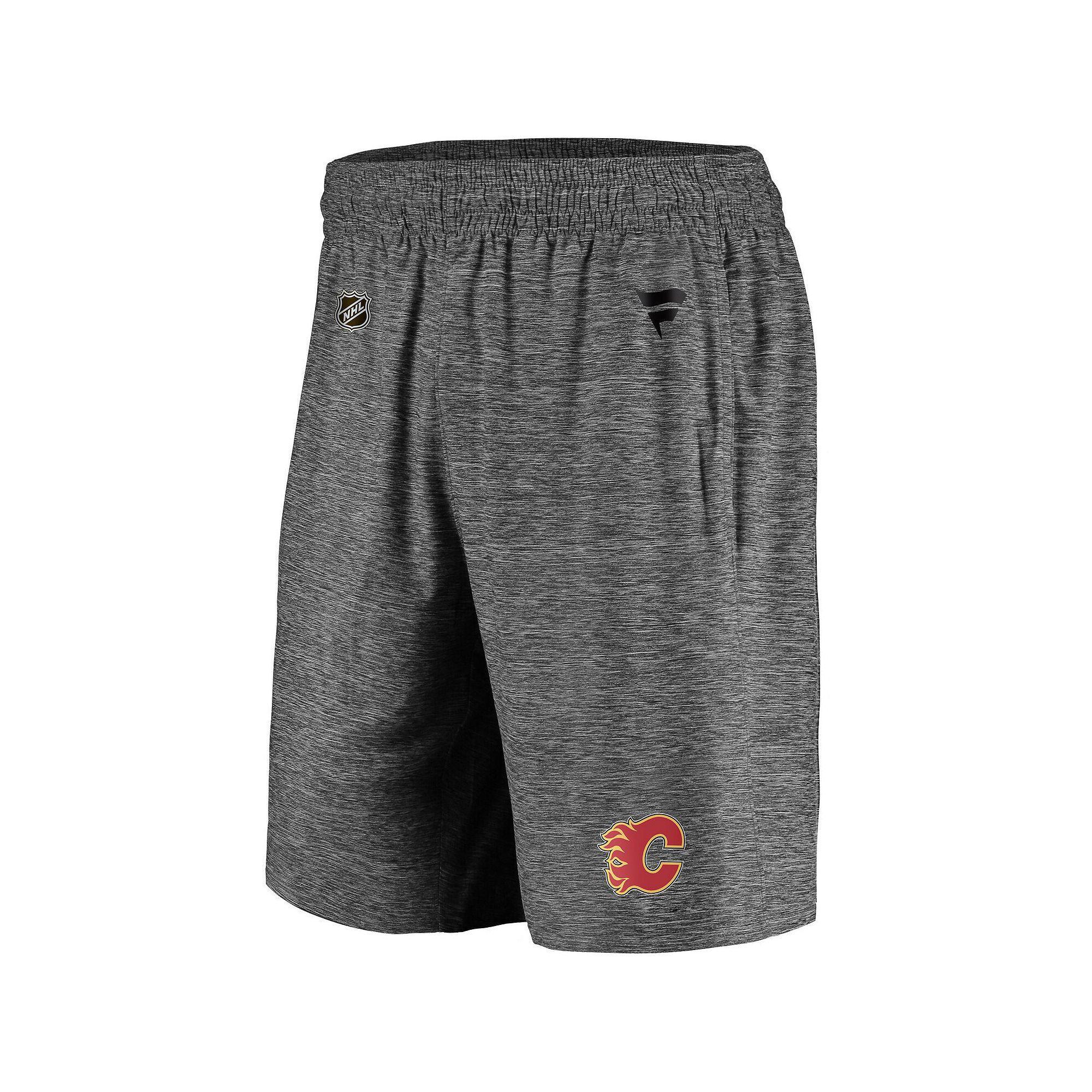 Men's Fanatics Gray Calgary Flames Authentic Pro Off-Ice Shorts, Size: XL, Flm Grey Product Image