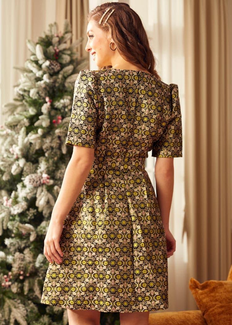 Cocktails At Golden Hour Fit-And-Flare Dress Product Image