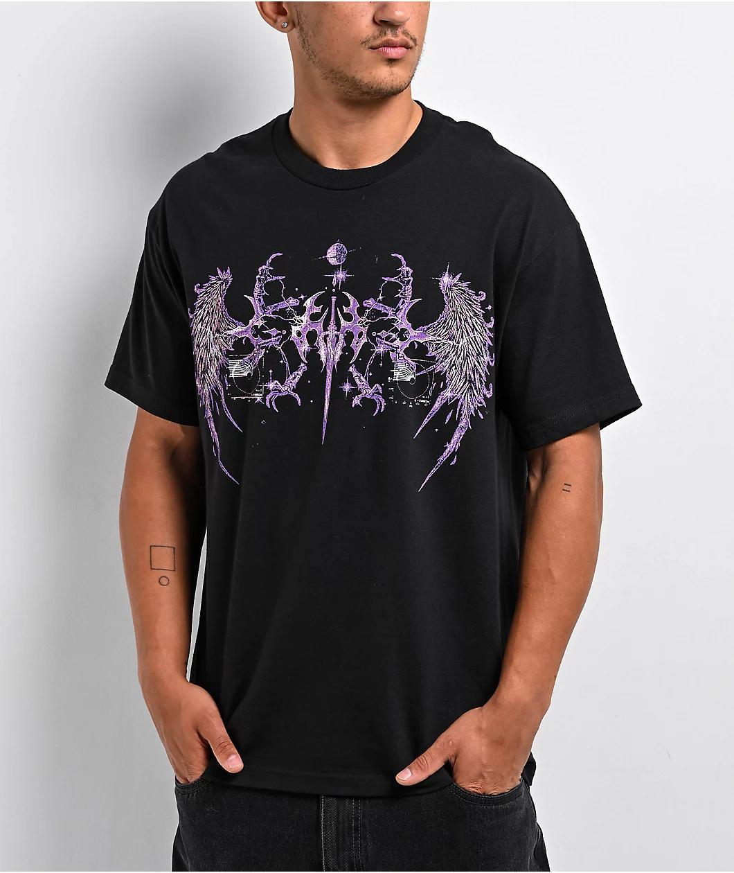 8THWNDR Cyberheaven V3 Black T-Shirt Product Image