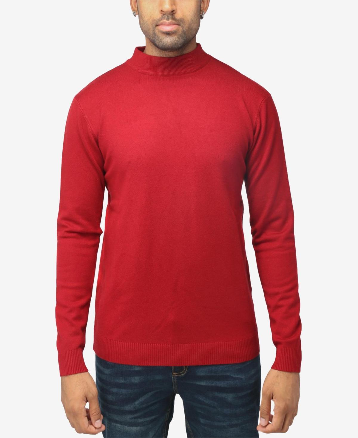 Men's Xray Regular-Fit Mockneck Sweater, Size: 3XL, Brown Product Image