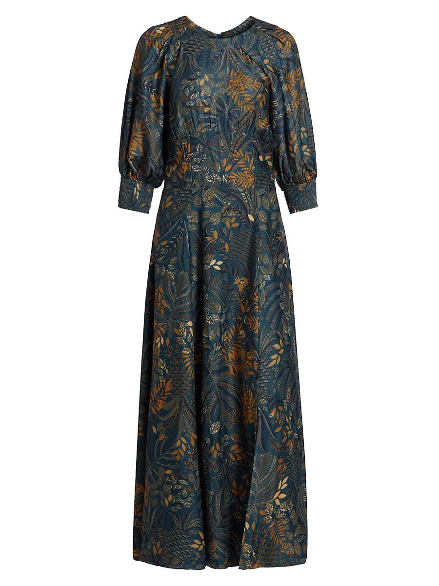 Womens Dotted Forest Maxi Dress Product Image