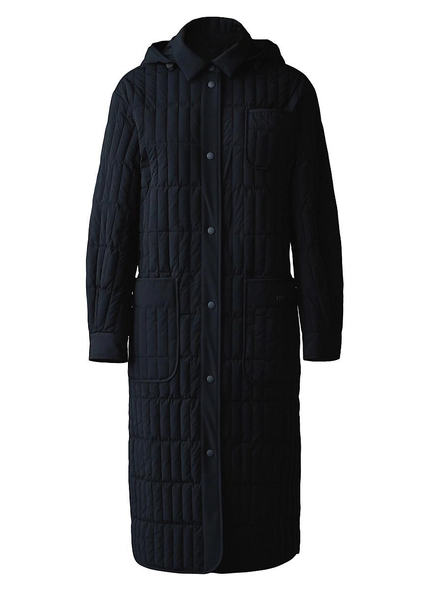 Womens Tadoka Vertical Quilted Down Coat Product Image
