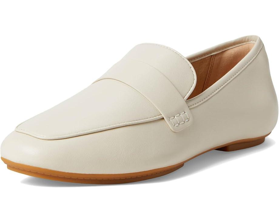 F-Luma Contrast-Stitch Leather Demi-Wedge Loafers Product Image