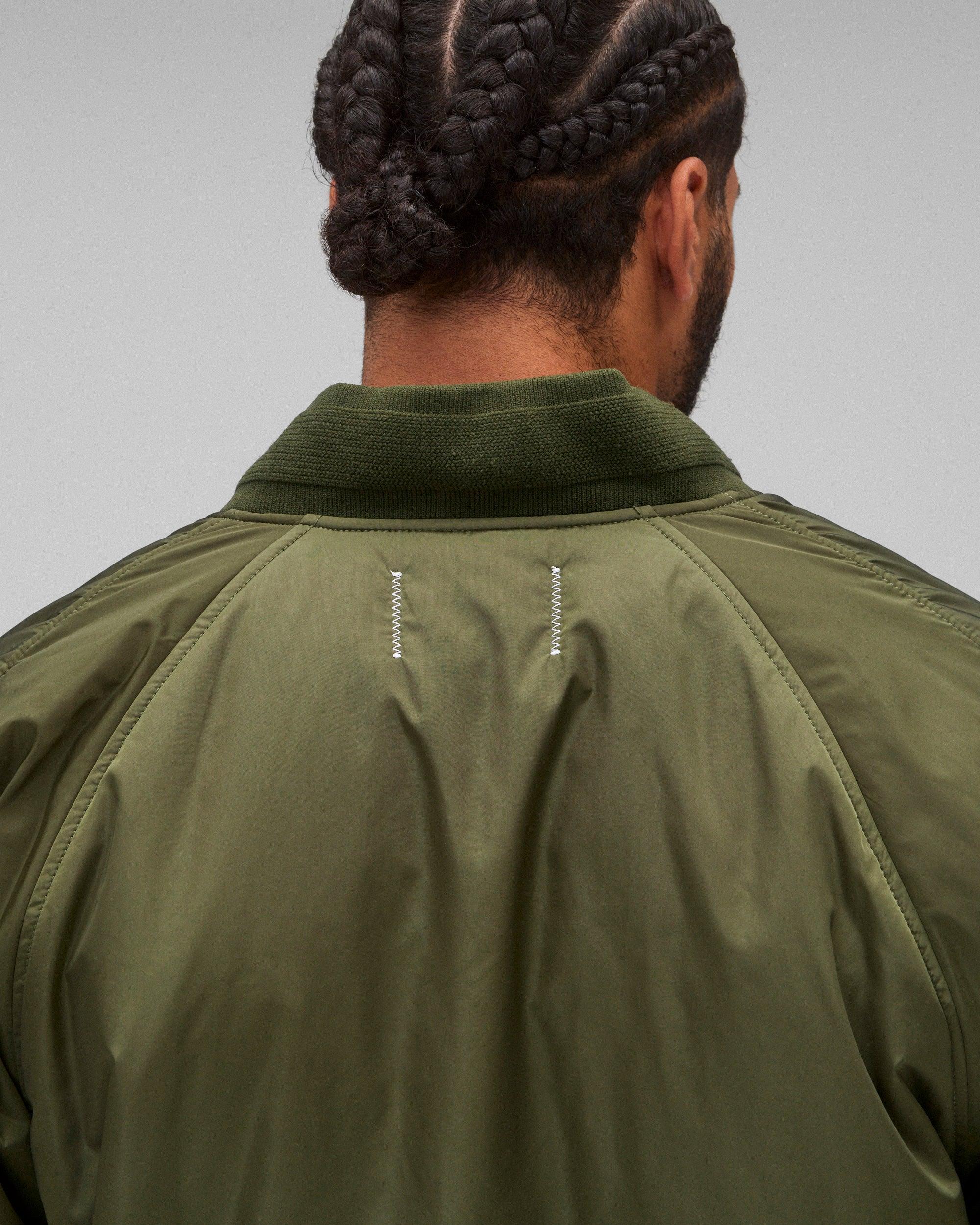 Econyl Satin Nylon Stadium Jacket - Vault Male Product Image