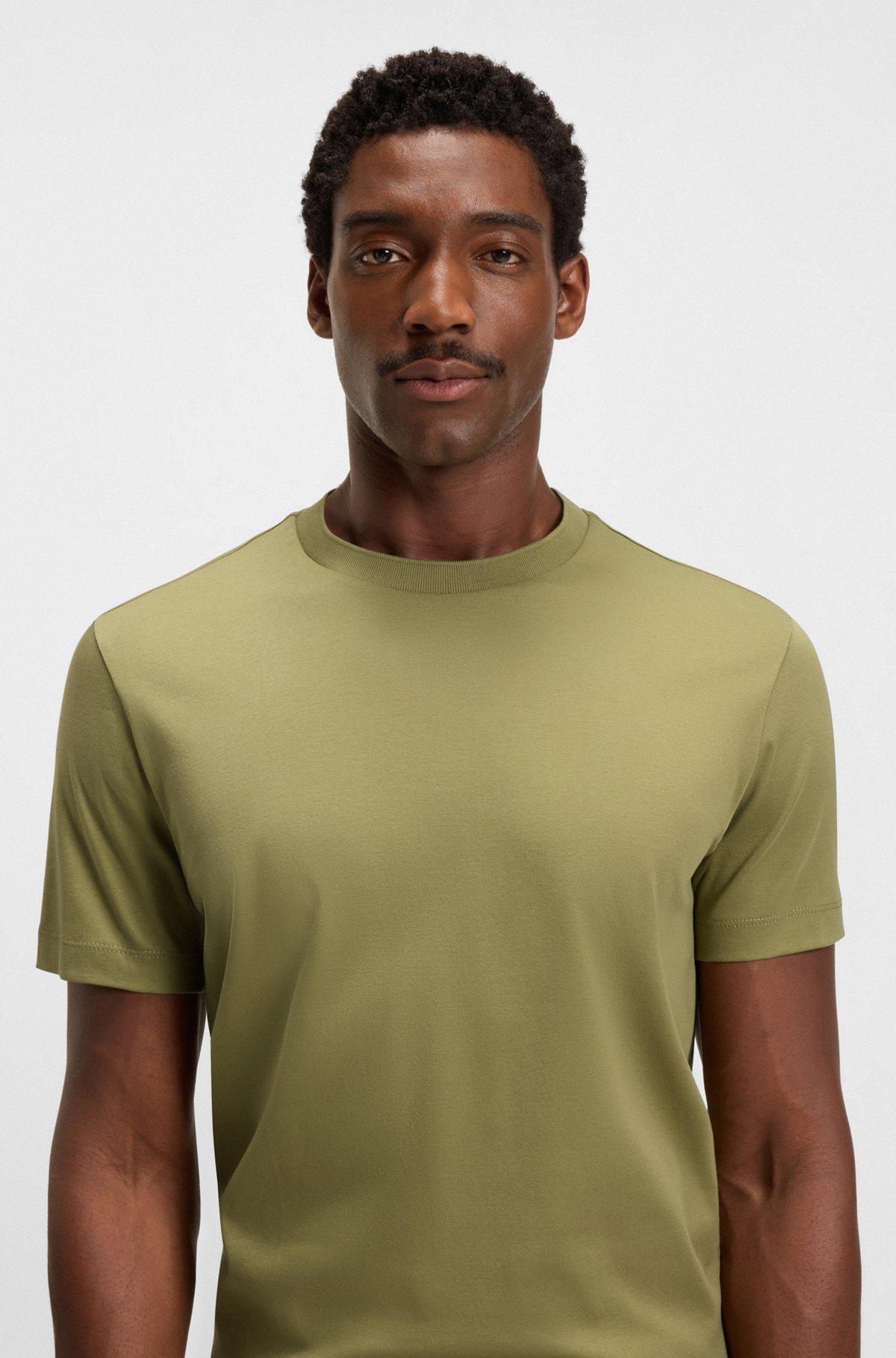Regular-fit T-shirt in mercerized cotton Product Image