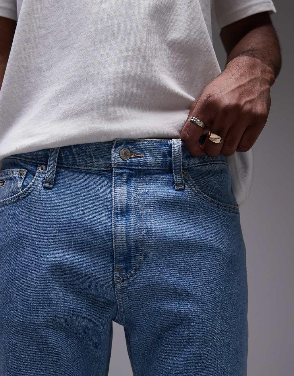 Tommy Jeans Ryan denim shorts in light wash Product Image