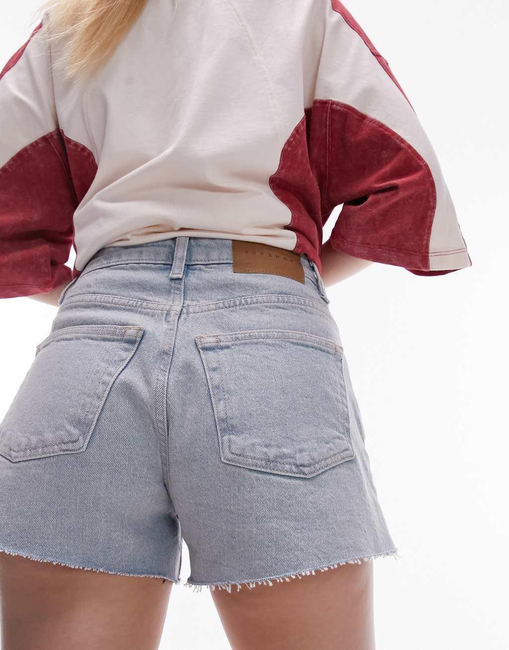 Topshop Petite comfort stretch denim short Product Image