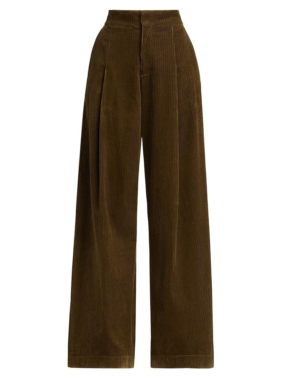 Womens Andrew Corduroy Wide-Leg Pants Product Image