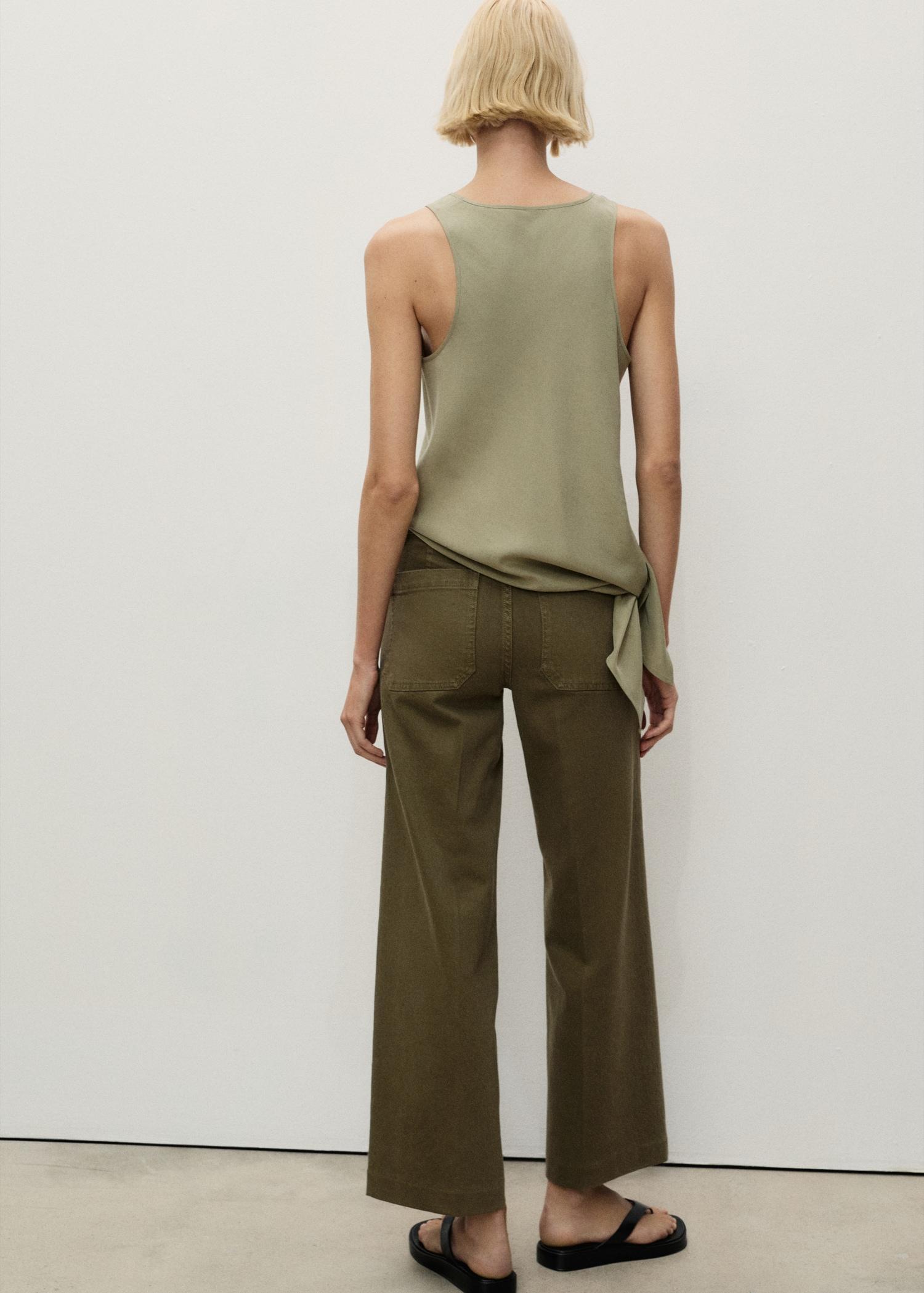Wide-leg jeans with pockets - Women | MANGO USA Product Image