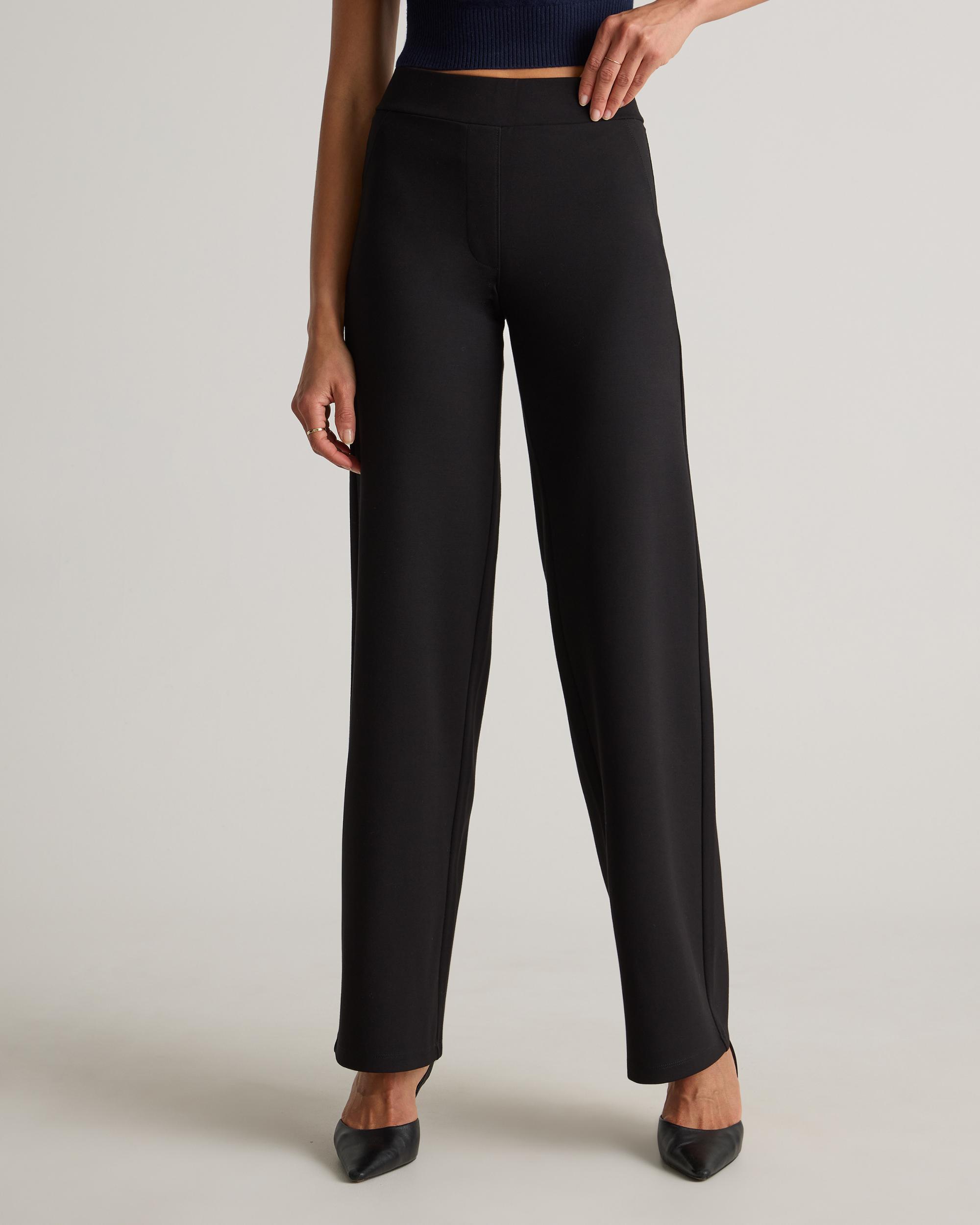 Quince | Women's Ultra-Stretch Ponte Wide Leg Pants Rayon Product Image