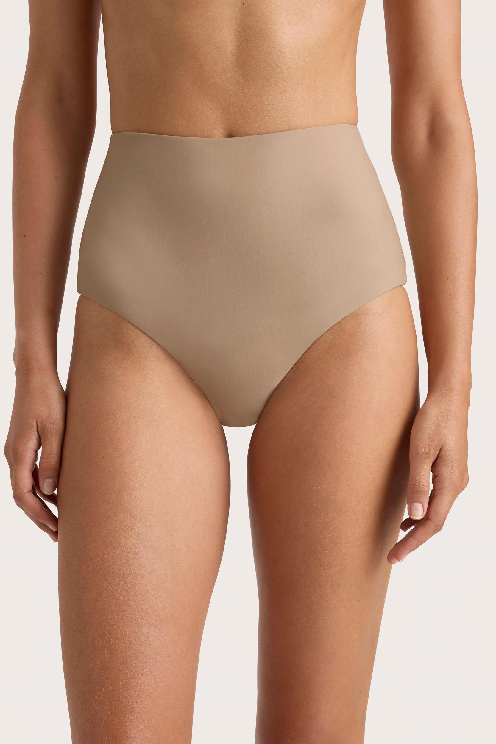 Elea Bikini Top Futura Stripe Taupe - Final Sale Product Image