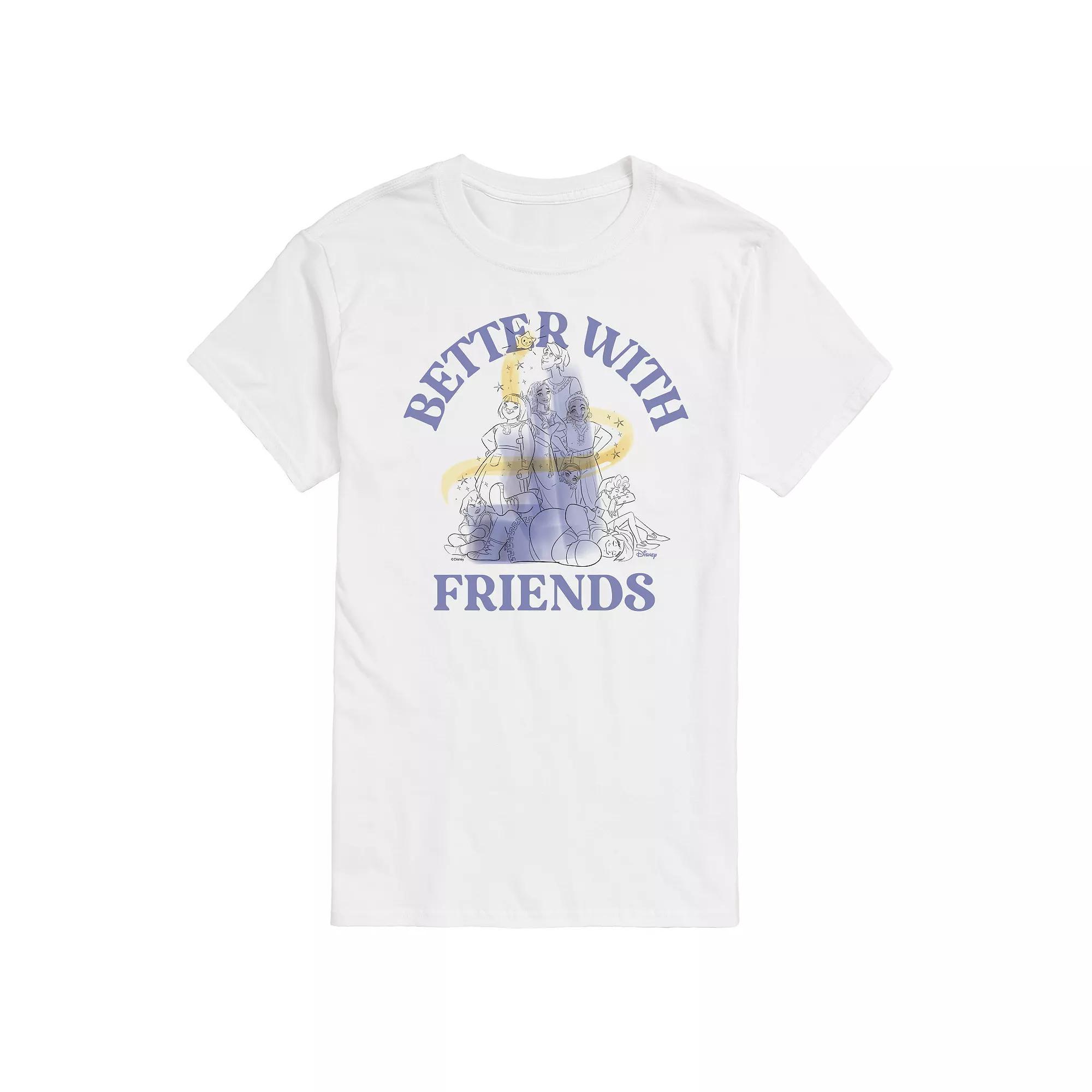 Disneys Wish Mens Better With Friends Graphic Tee Product Image