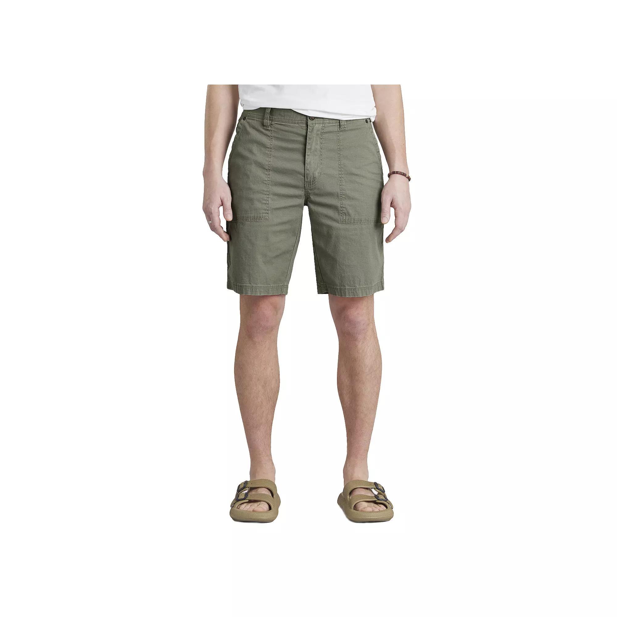 Men's UNIONBAY Cliff Stretch Rip-Stop Utility Shorts, Size: 32, Brown Product Image