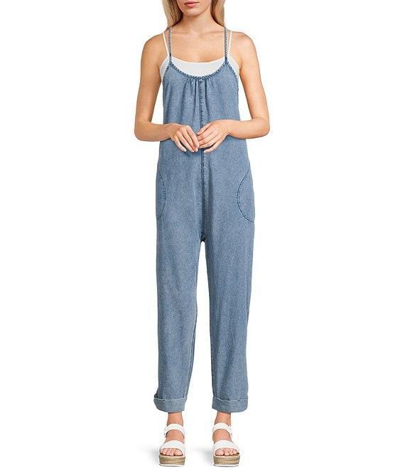 C&V Chelsea & Violet Washed Woven Jumpsuit Product Image