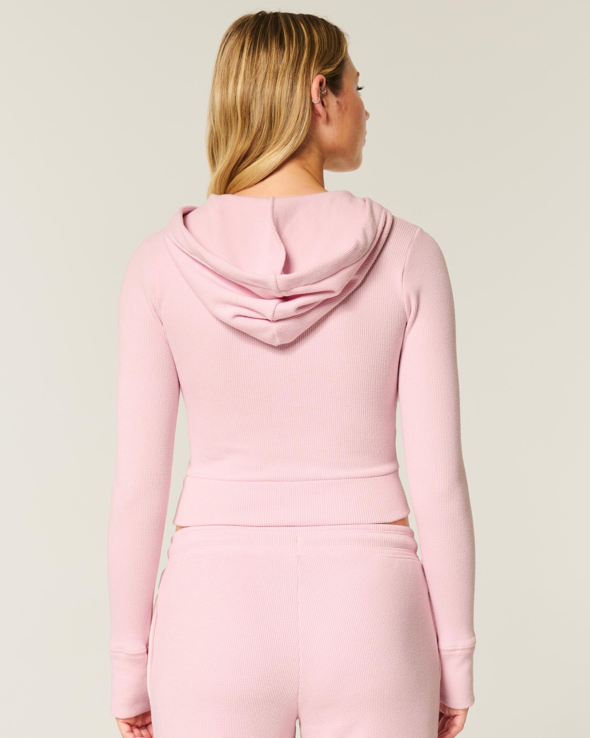 Gilly Hicks Waffle Zip-Up Hoodie Product Image