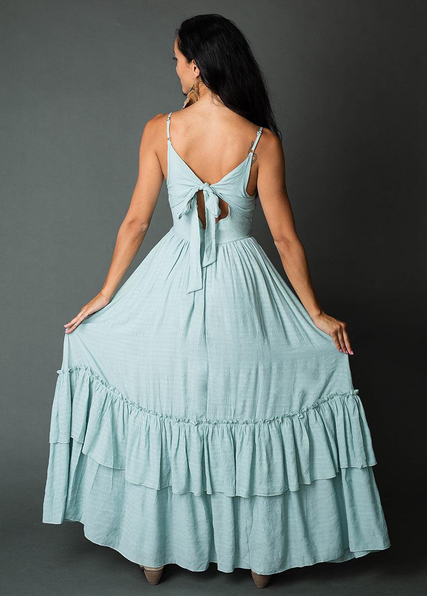 Everlie Dress in Blue Smoke Female Product Image