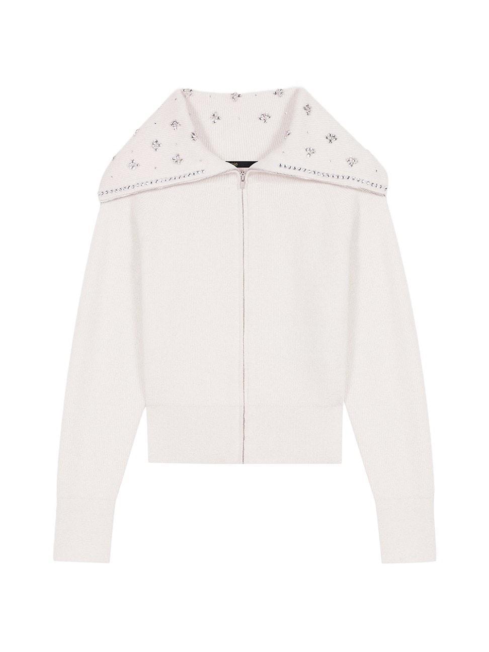 Womens Cardigan with Jewellery Neck Product Image