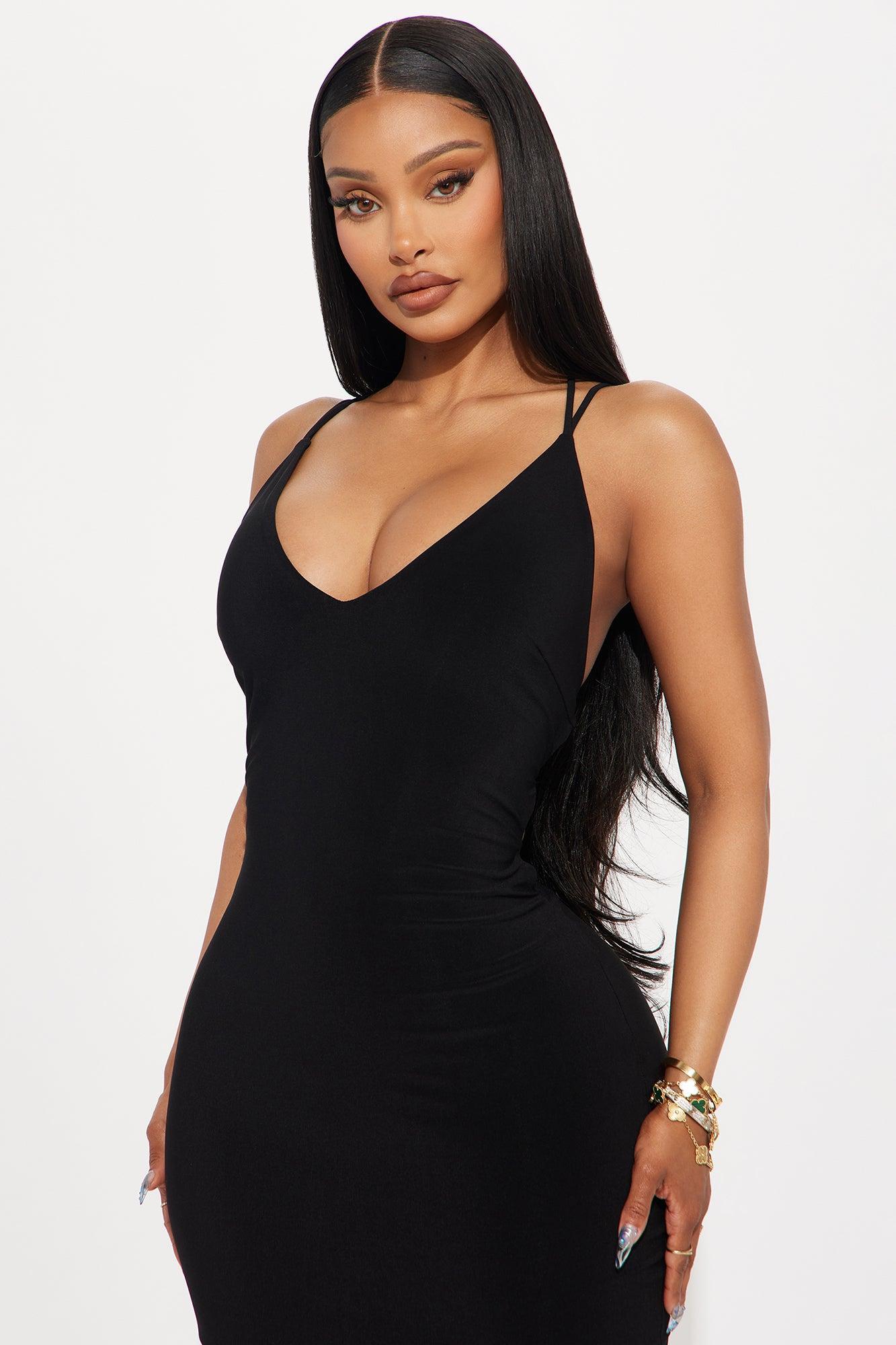 Undeniable Femme Midi Dress - Black Product Image