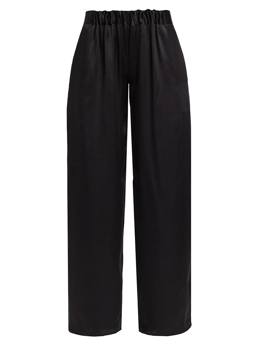 Womens Silk Palazzo Trousers Product Image