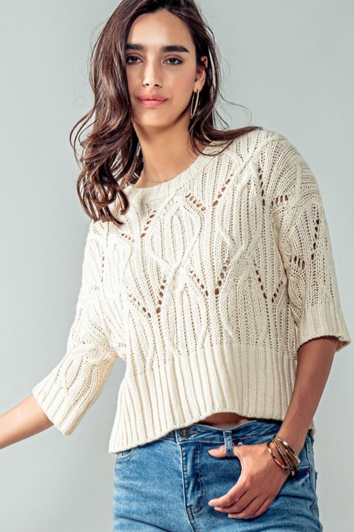 Fall Crochet Sweater Product Image