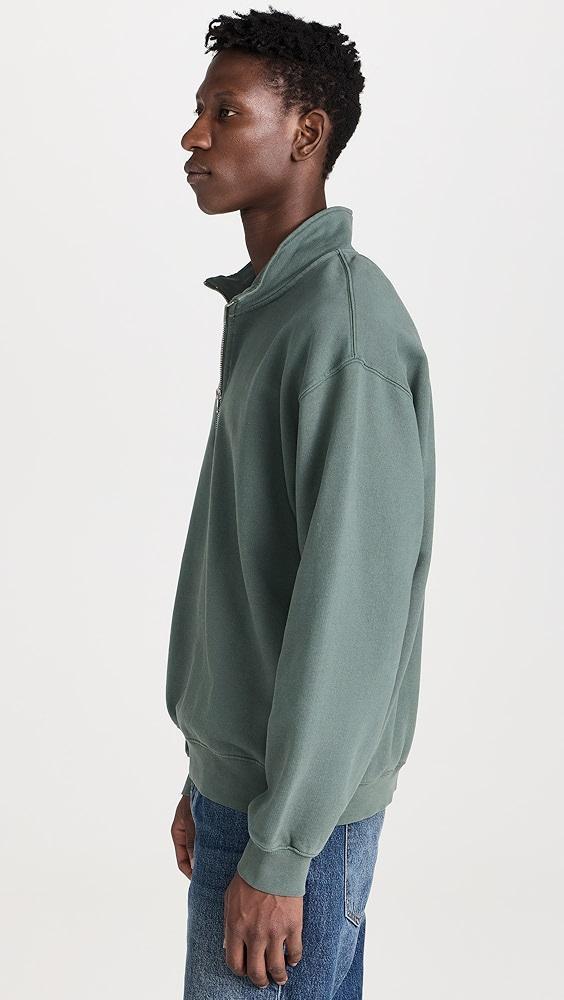 Madewell Woodland Brushed Terry 1/4 Zip Sweatshirt | Shopbop Product Image
