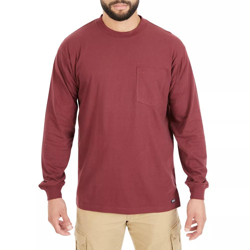 Mens Smiths Workwear Extended-Tail Pocket Tee Red Product Image