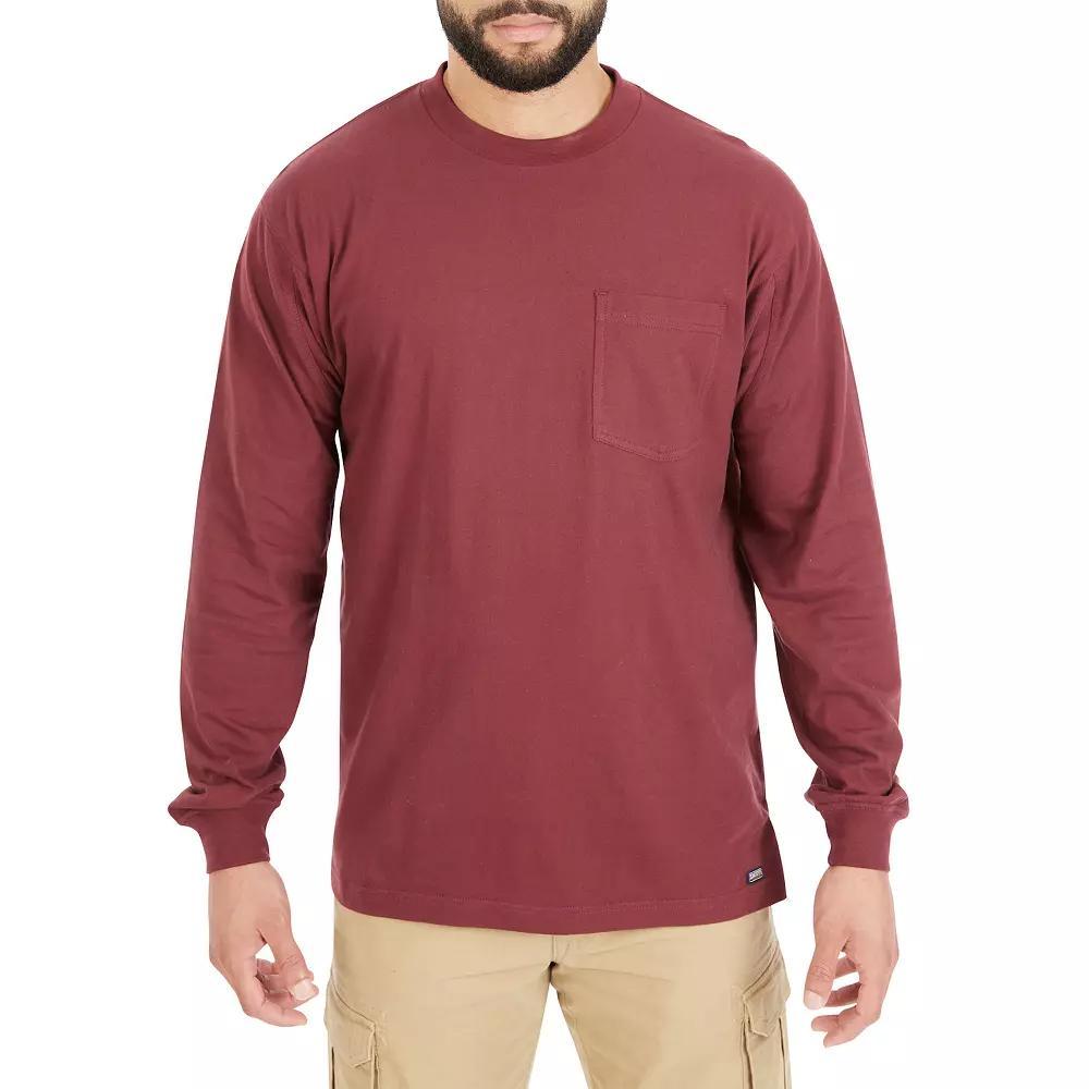 Mens Smiths Workwear Extended-Tail Pocket Tee Red Product Image