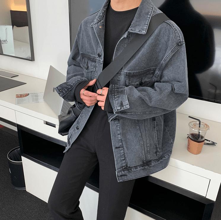 RT No. 3145 GRAY DENIM JK Product Image