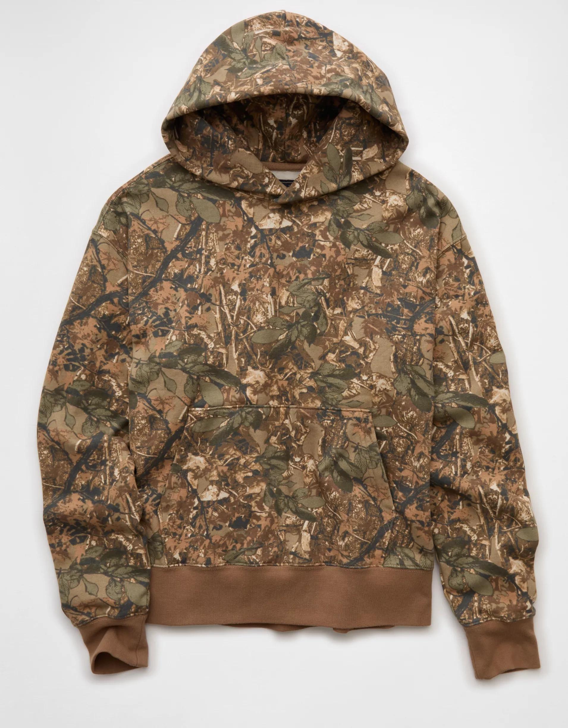 AE Laidback Luxe Heavyweight Camo Hoodie Product Image